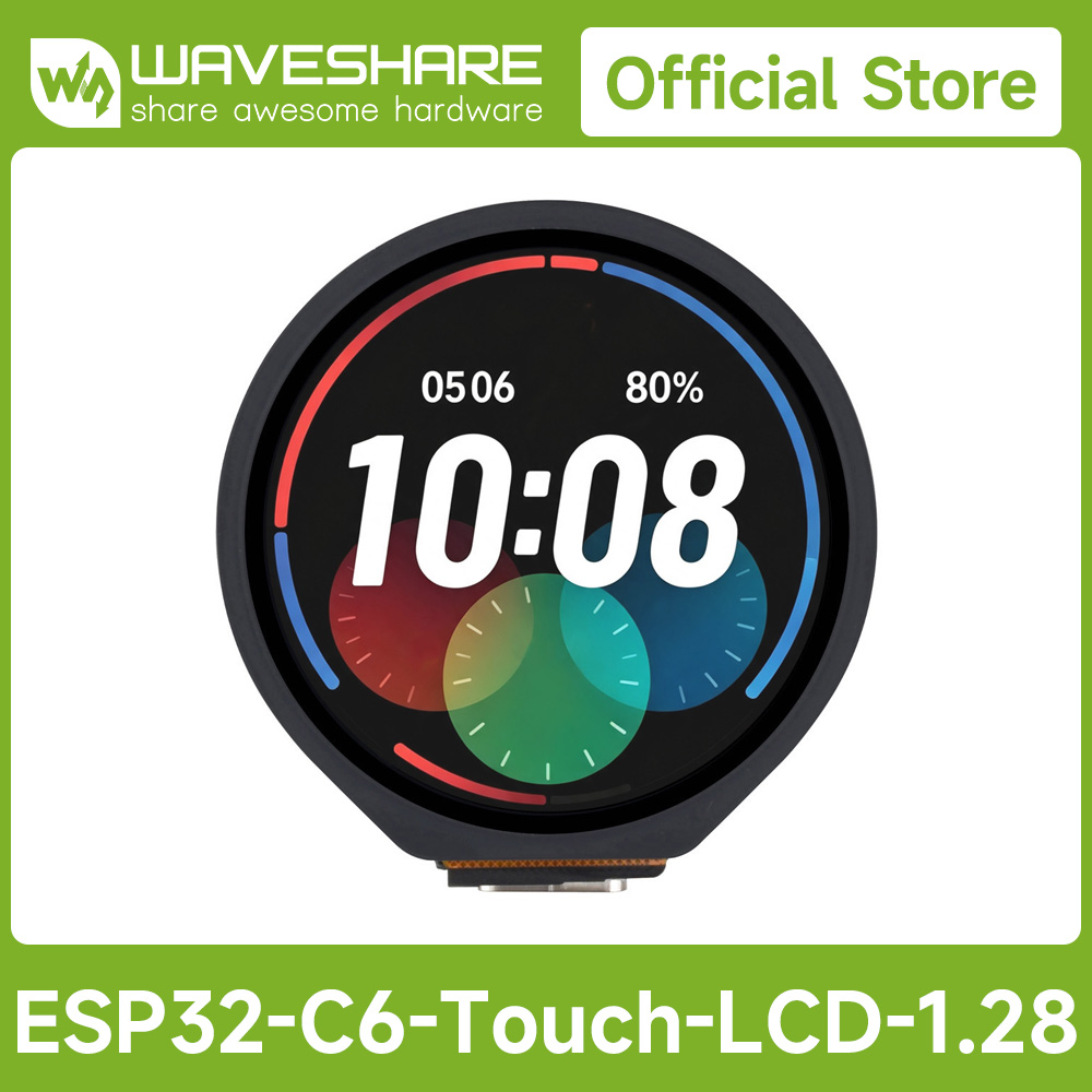 Esp32 C6 - ESP32-C6 1.28inch Touch LCD Display Development