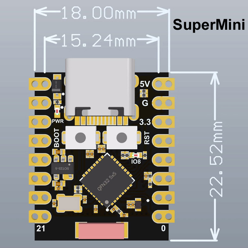 For ESP32-S3 Supermini Pro MIN - Espressif Esp32 评论和价格